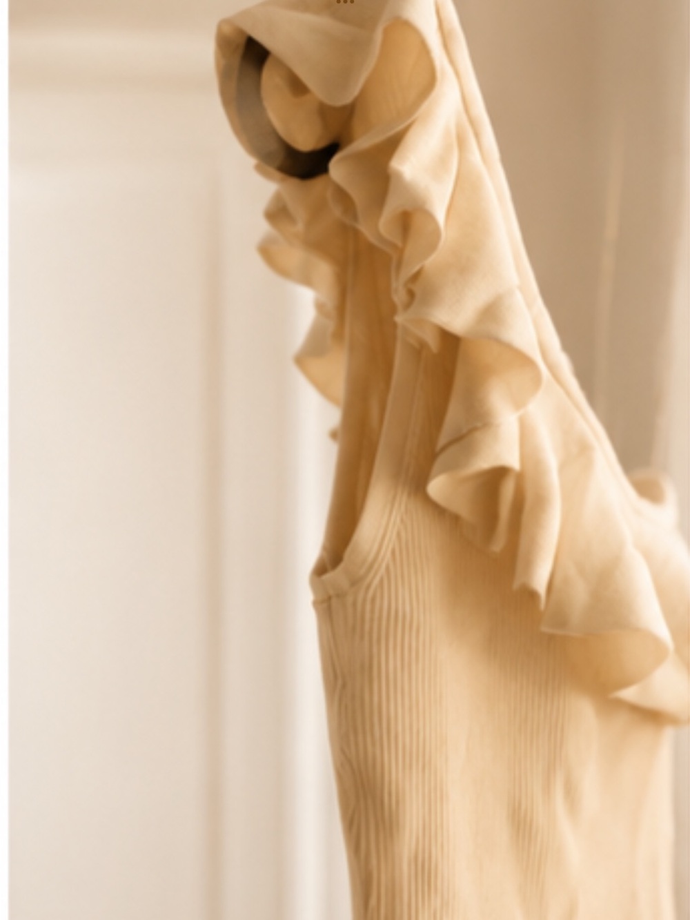 Zimmermann One-Shoulder Ruffle Tank Top - Off white - Picture 6 of 11